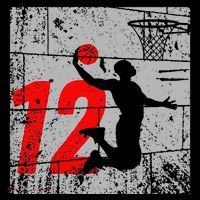 Distressed 12 Year Old 12th Basketball Birthday Slam Dunk Coffee Mug thumb 5
