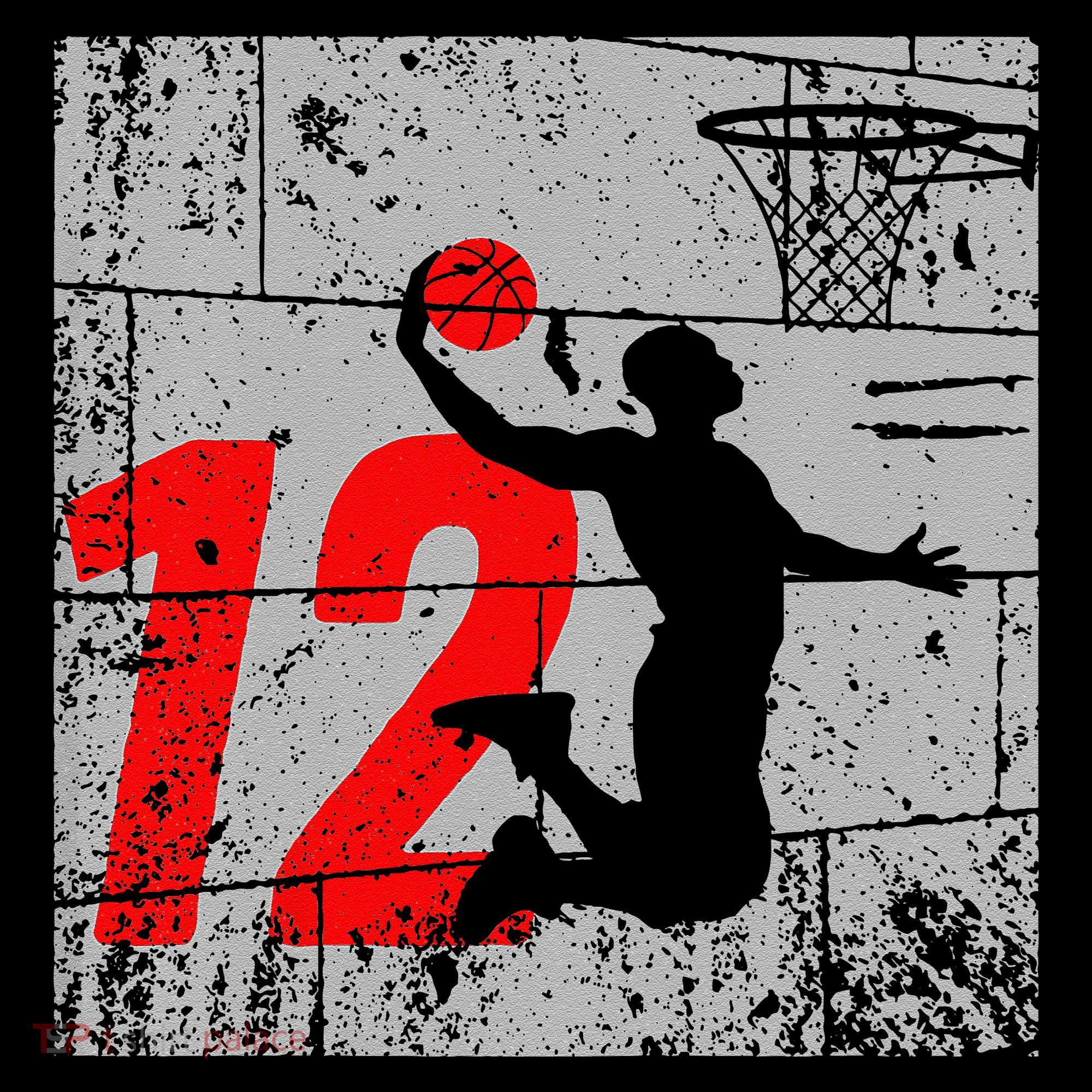Distressed 12 Year Old 12th Basketball Birthday Slam Dunk Coffee Mug