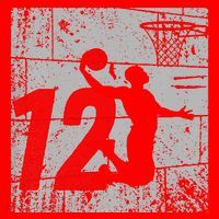 Distressed 12 Year Old 12th Basketball Birthday Slam Dunk Santa Hat thumb 1