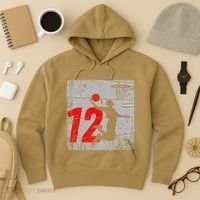 Distressed 12 Year Old 12th Basketball Birthday Slam Dunk Hoodie thumb 3
