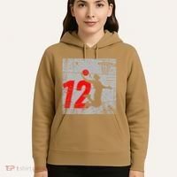 Distressed 12 Year Old 12th Basketball Birthday Slam Dunk Hoodie thumb 5