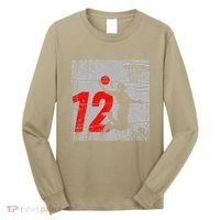 Distressed 12 Year Old 12th Basketball Birthday Slam Dunk Long Sleeve Shirt thumb 0