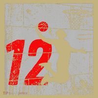 Distressed 12 Year Old 12th Basketball Birthday Slam Dunk Sweatshirt thumb 2