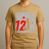 Distressed 12 Year Old 12th Basketball Birthday Slam Dunk T-Shirt thumb 3