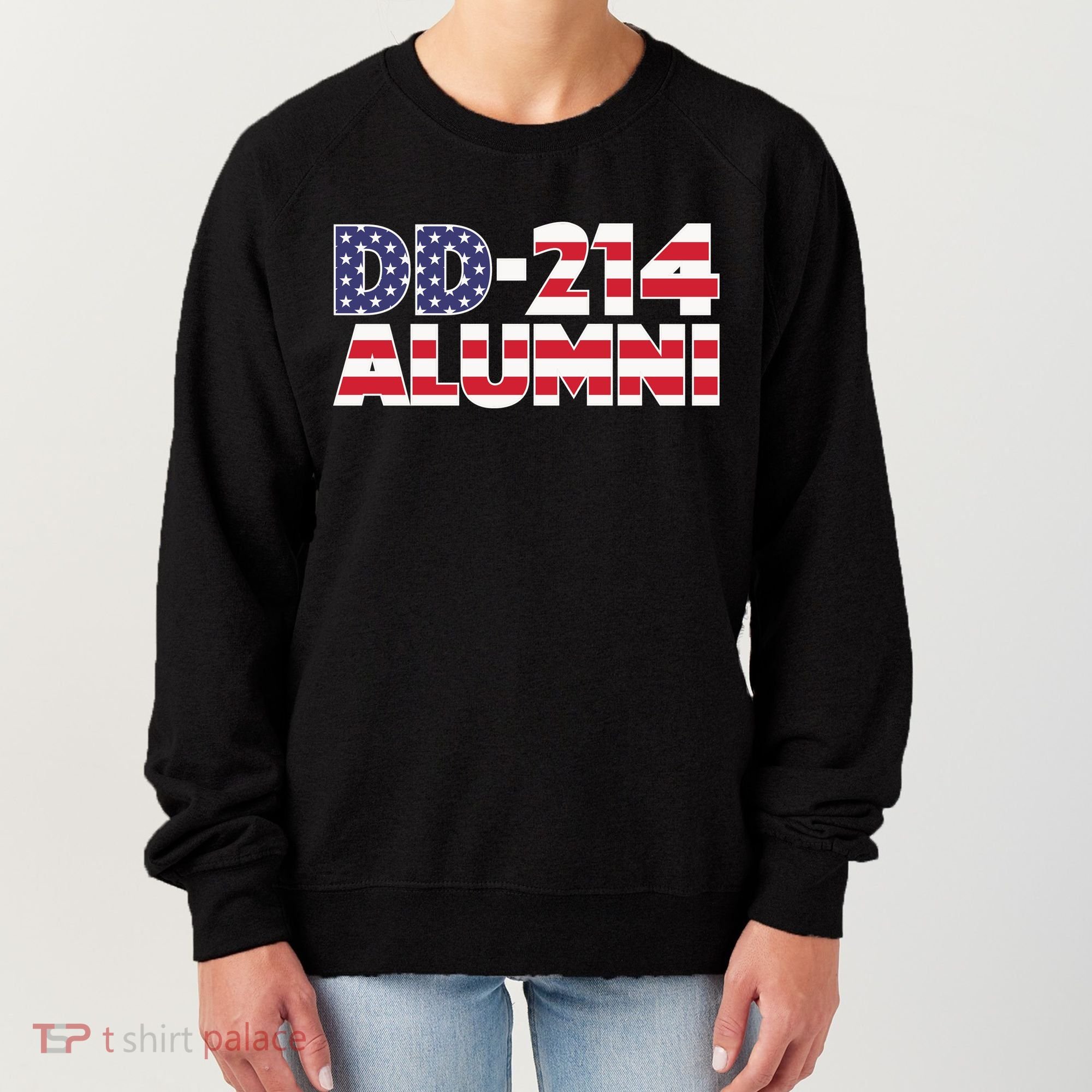 DD 214 Alumni US Flag Women's Sweatshirt