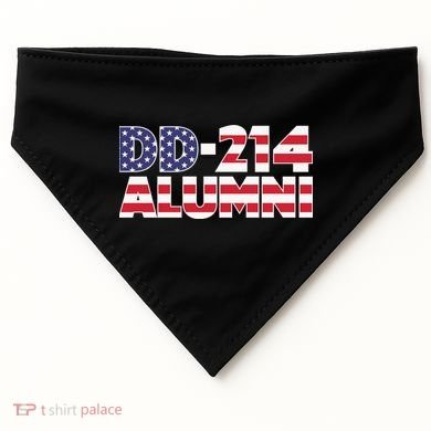 DD 214 Alumni US Flag USA-Made Doggie Bandana