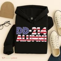 DD 214 Alumni US Flag Hoodie thumb 4
