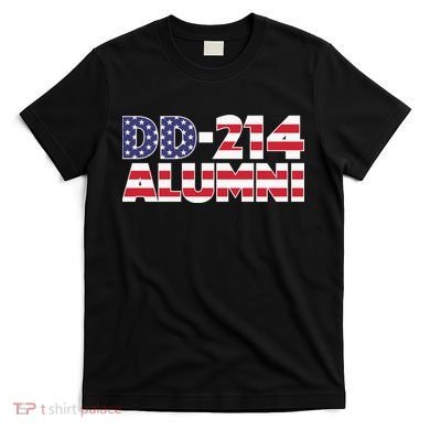 DD 214 Alumni US Flag T-Shirt
