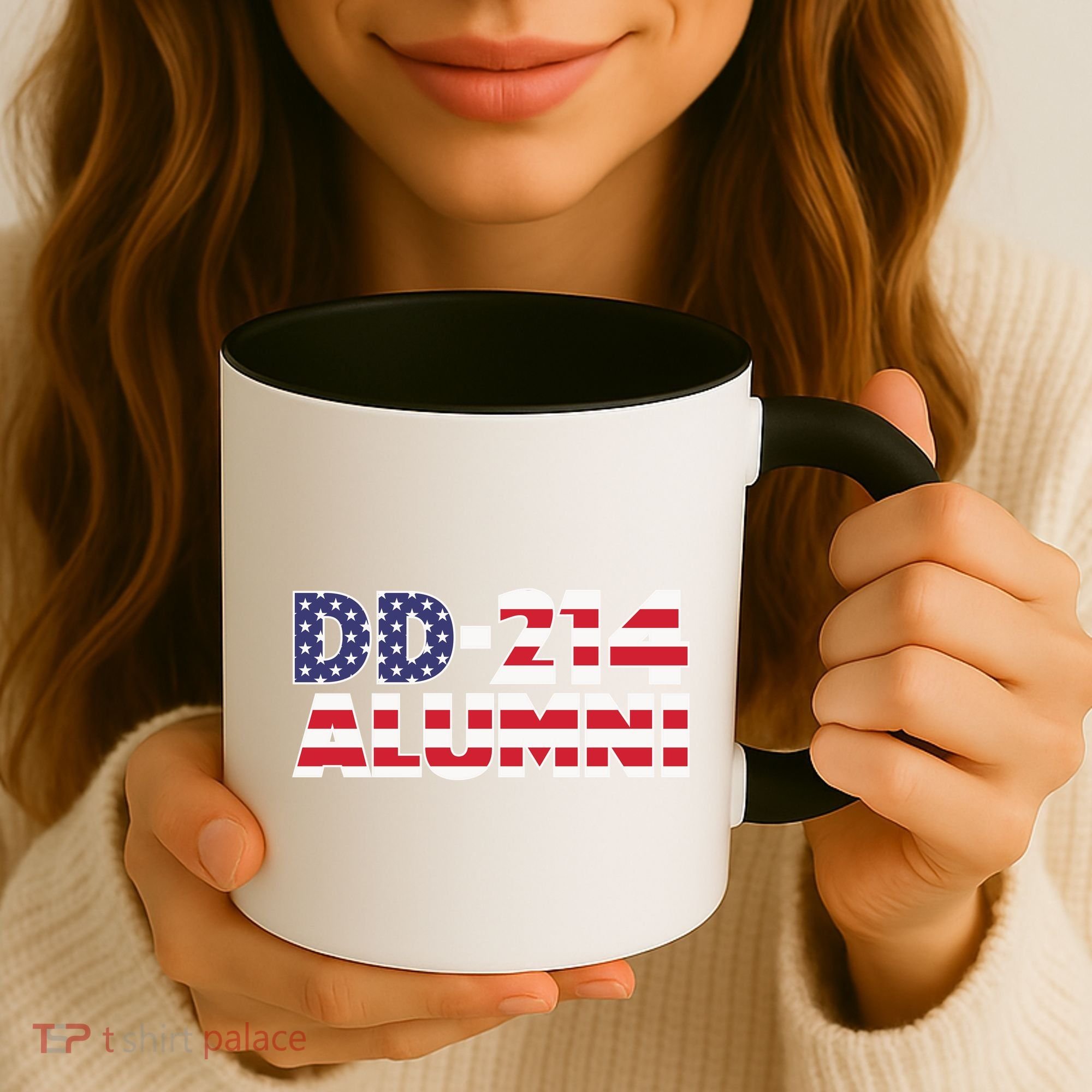 DD 214 Alumni US Flag Coffee Mug