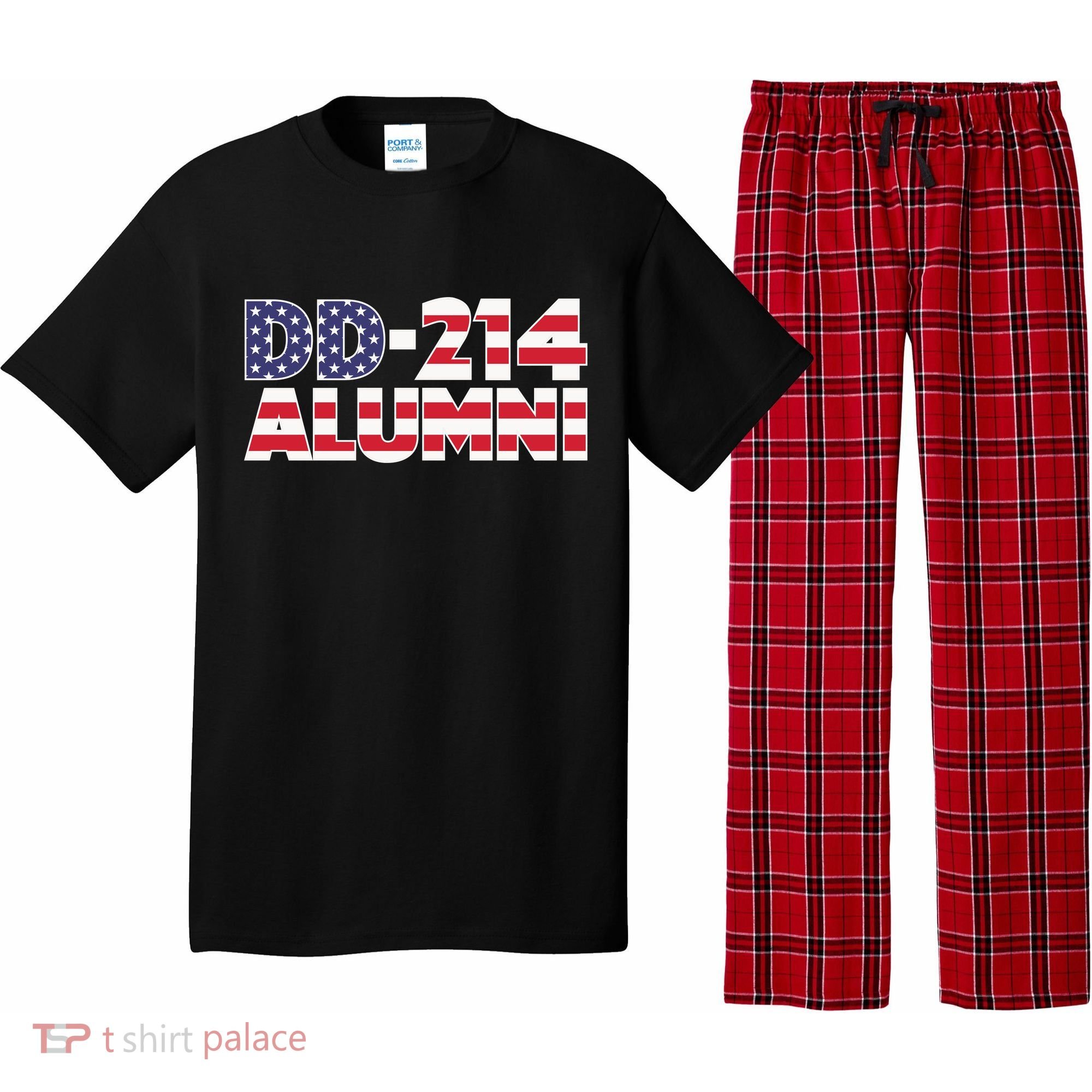 DD 214 Alumni US Flag Pajama Set