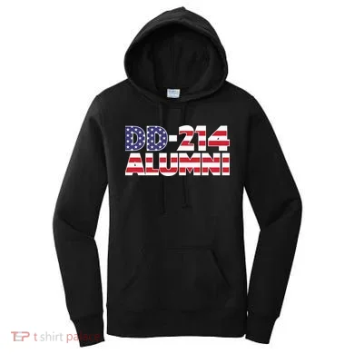 DD 214 Alumni US Flag Women's Hoodie