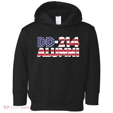 DD 214 Alumni US Flag Toddler Hoodie