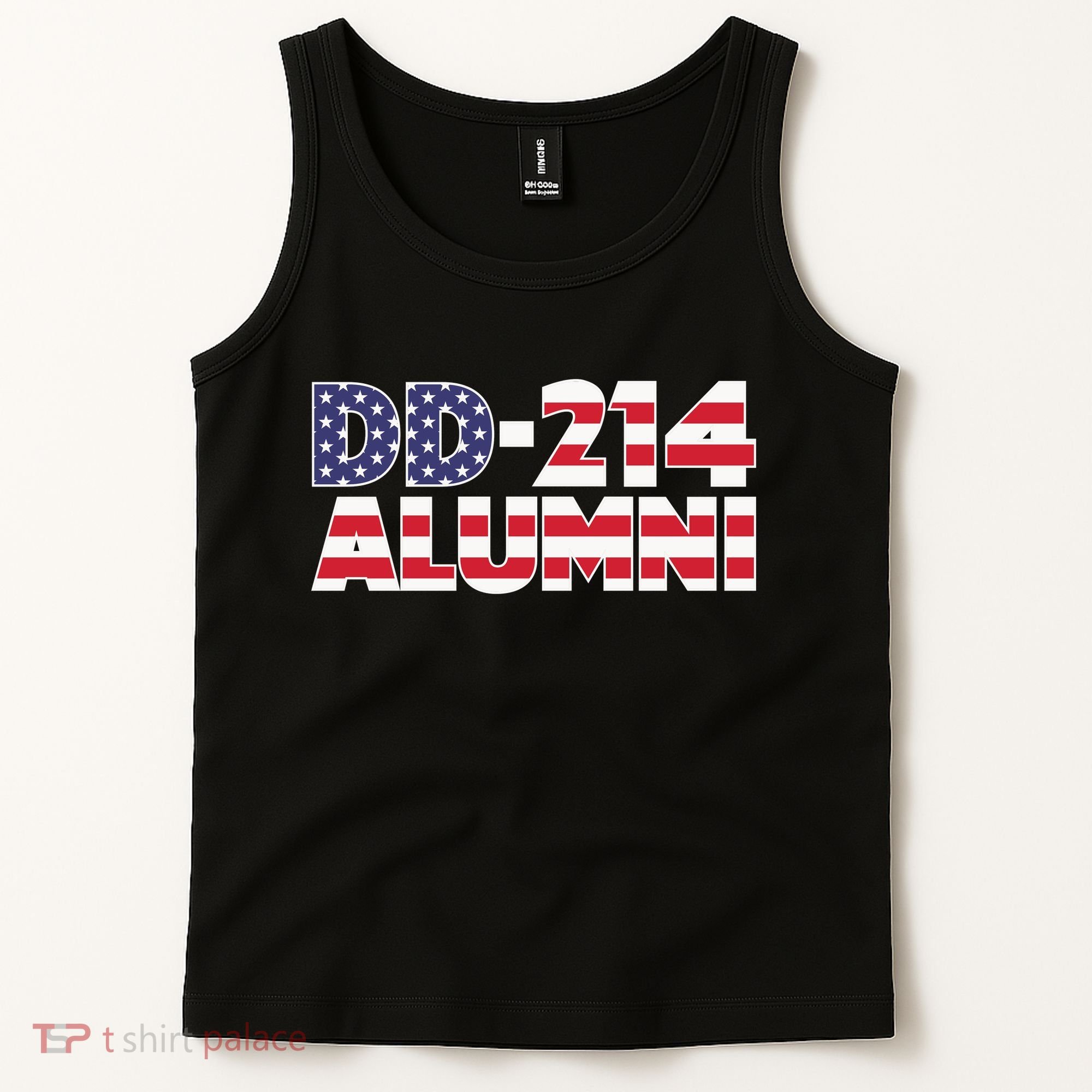 DD 214 Alumni US Flag Tank Top