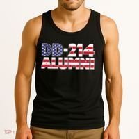 DD 214 Alumni US Flag Tank Top thumb 3
