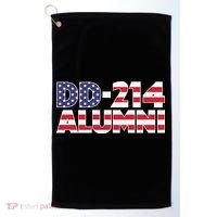 DD 214 Alumni US Flag Golf Towel thumb 0