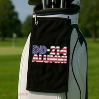 DD 214 Alumni US Flag Golf Towel thumb 2