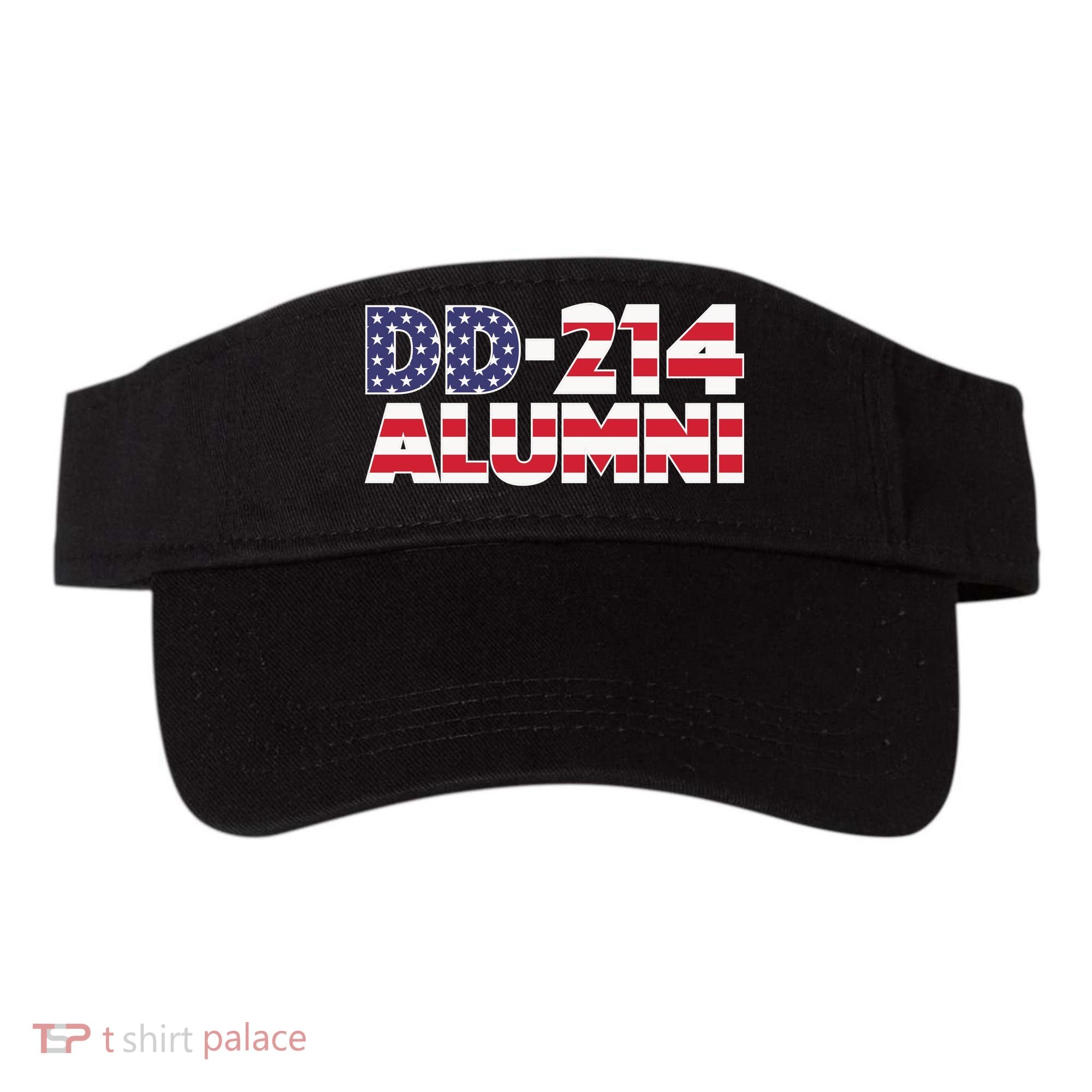 DD 214 Alumni US Flag Visor