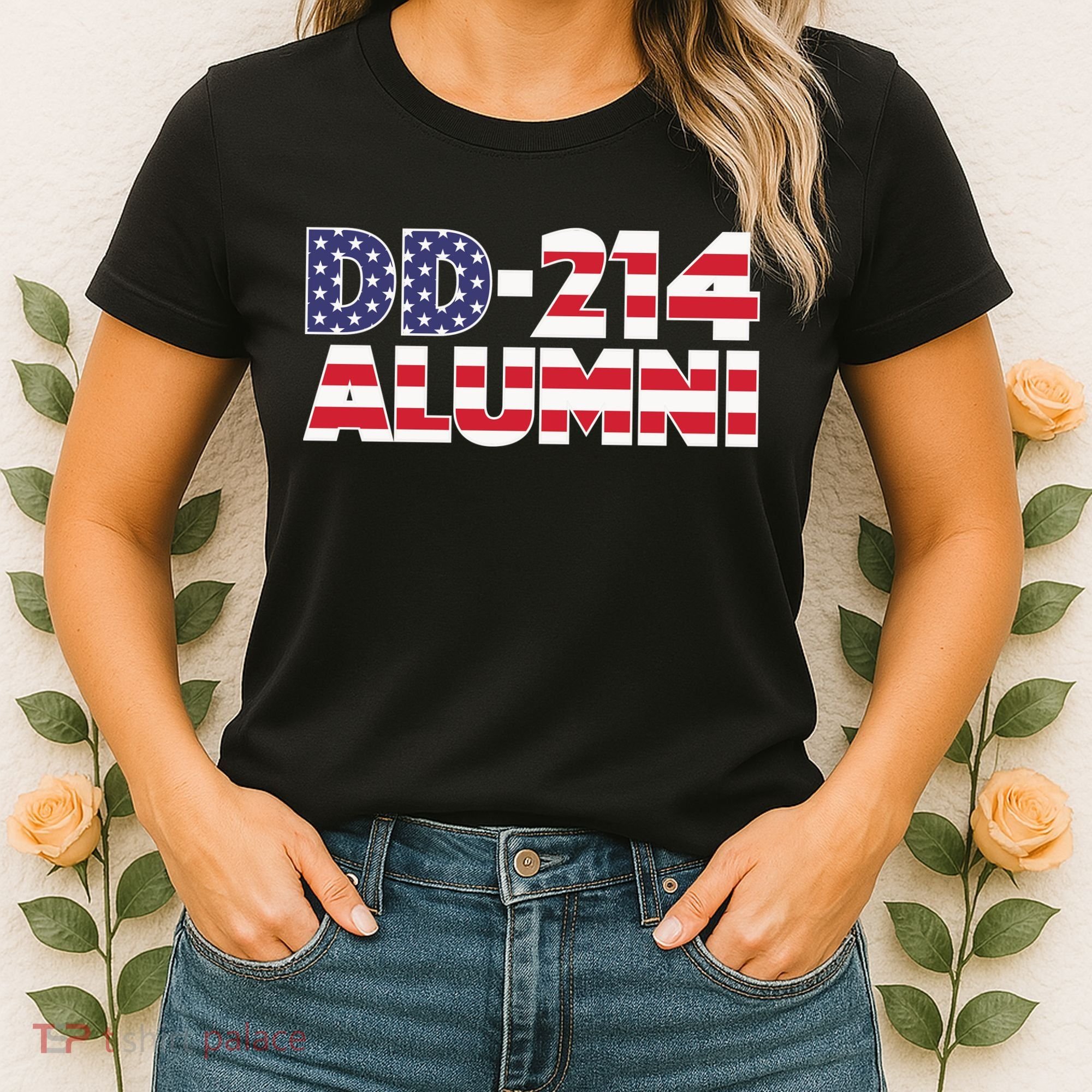 DD 214 Alumni US Flag Women's T-Shirt