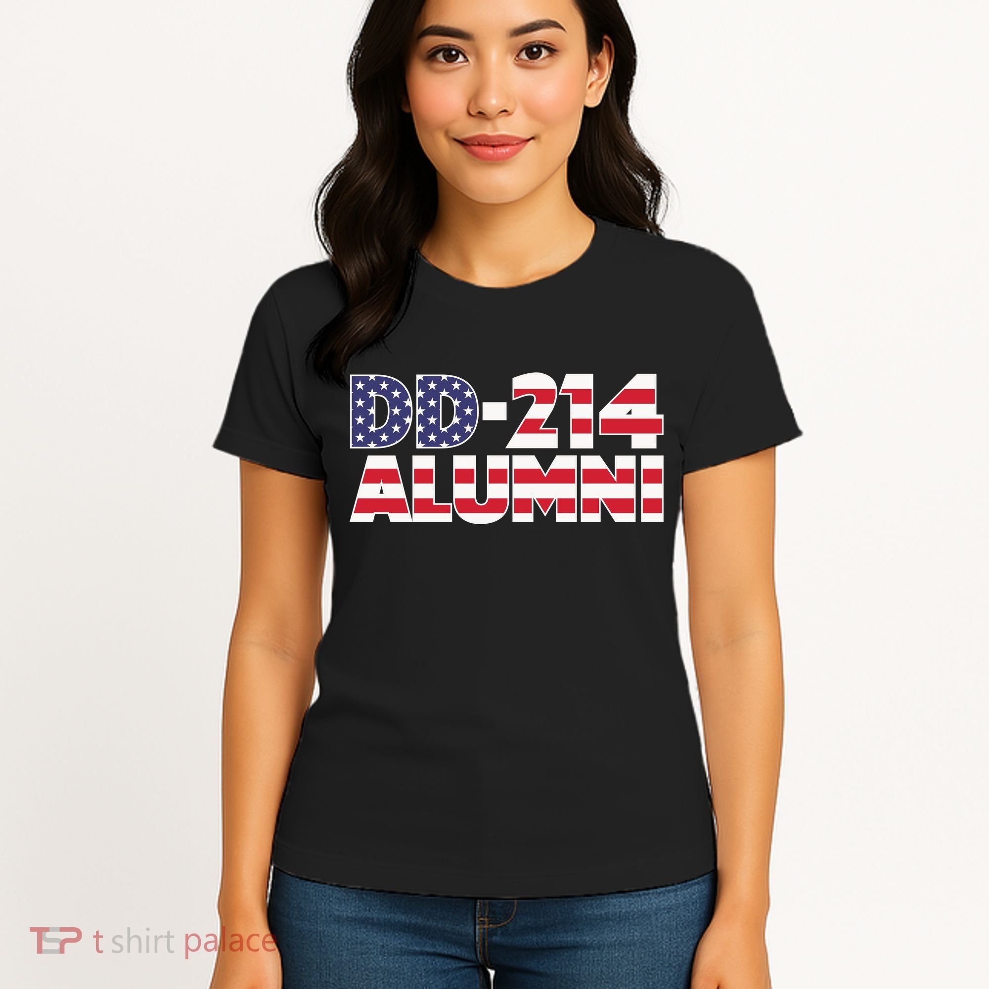 DD 214 Alumni US Flag Women's T-Shirt