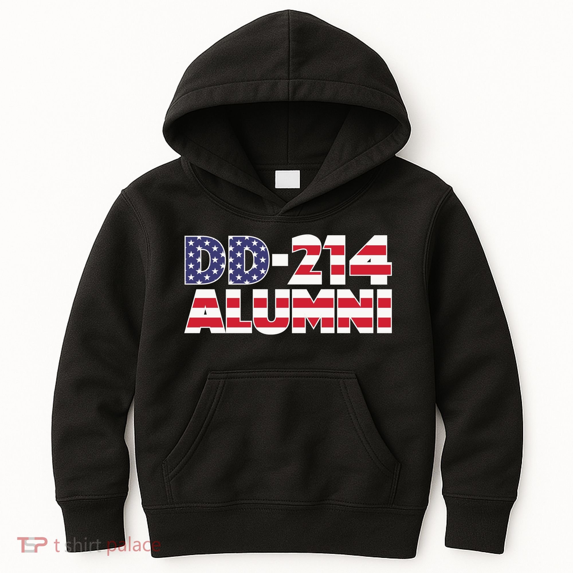 DD 214 Alumni US Flag Kids Hoodie