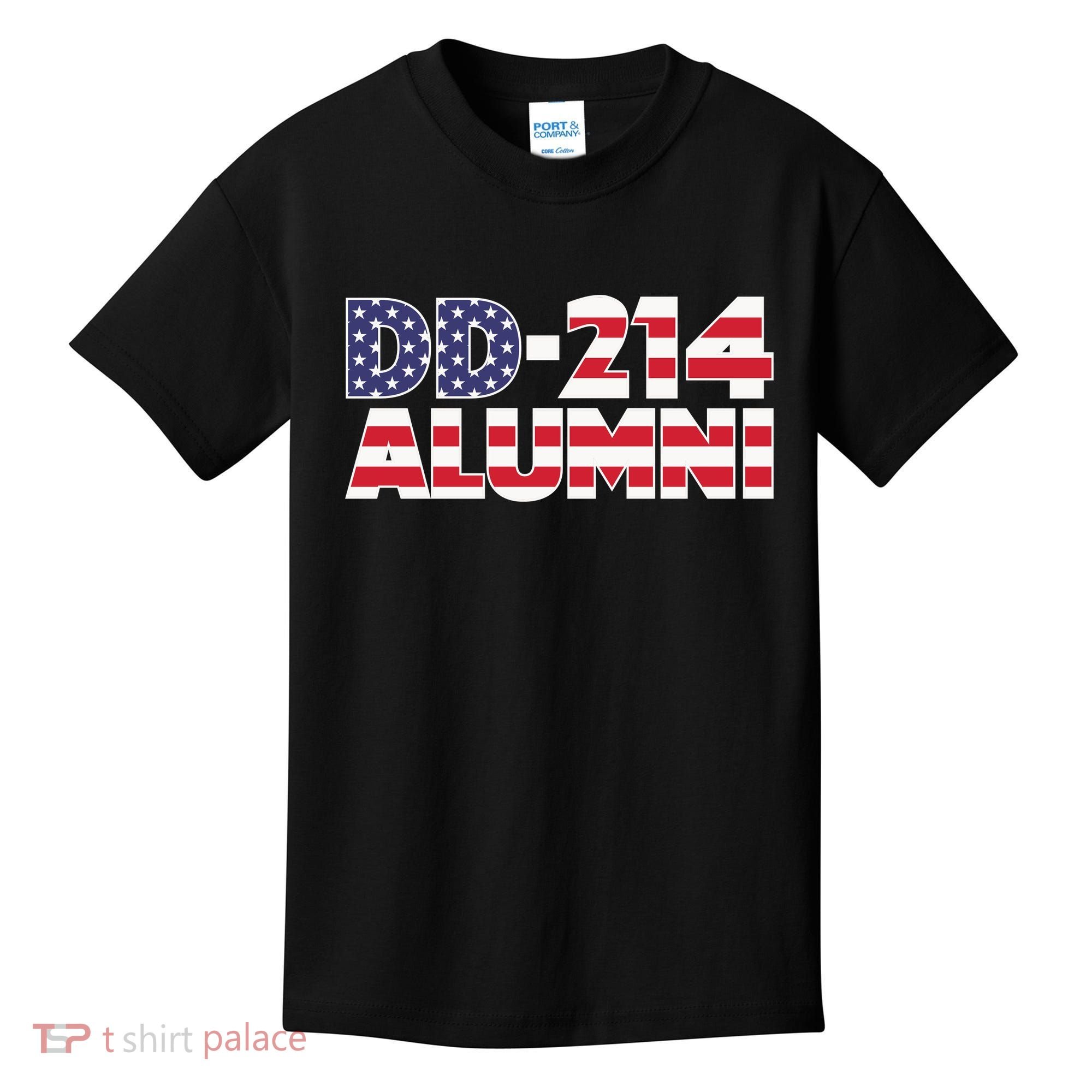 DD 214 Alumni US Flag Kids T-Shirt