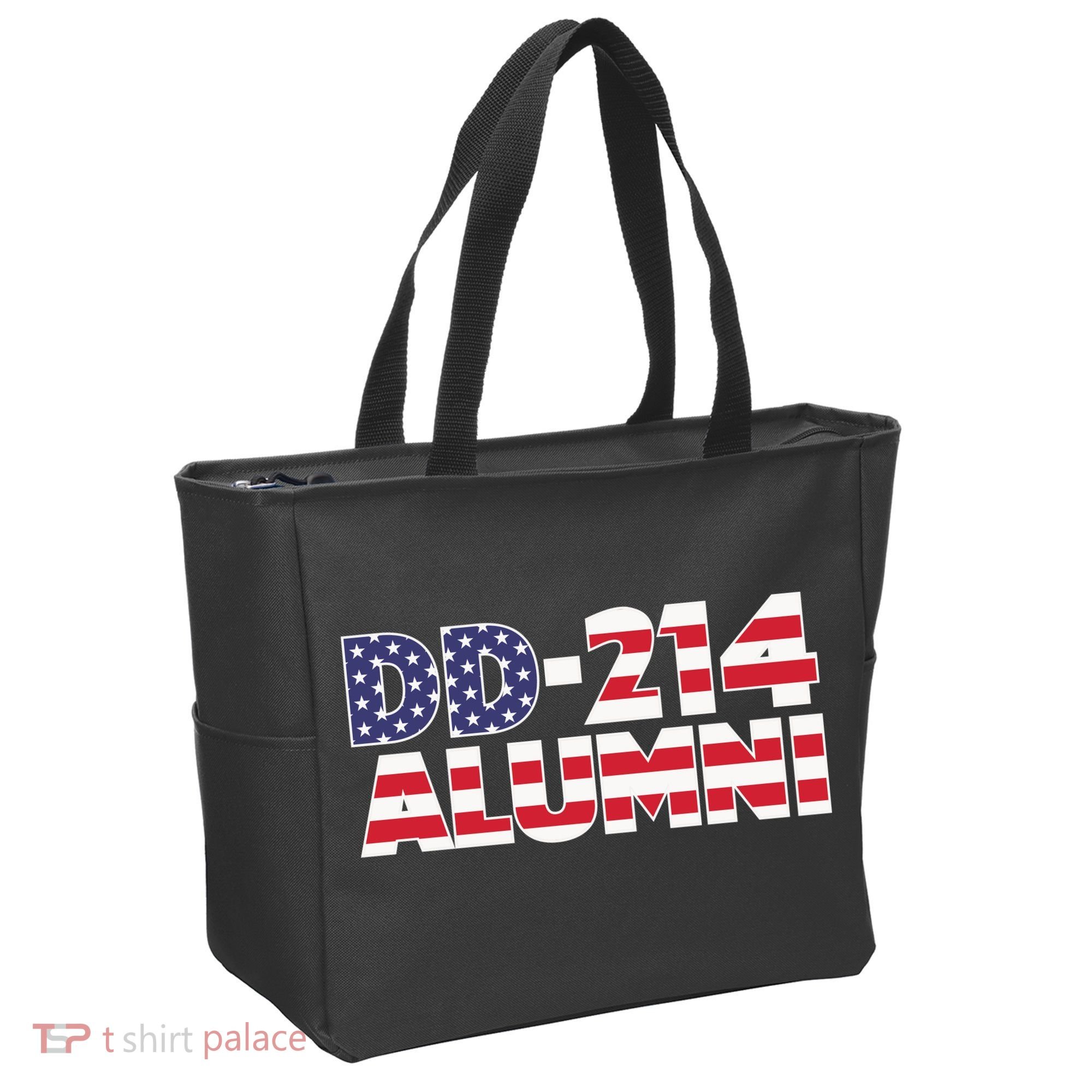 DD 214 Alumni US Flag Tote Bag