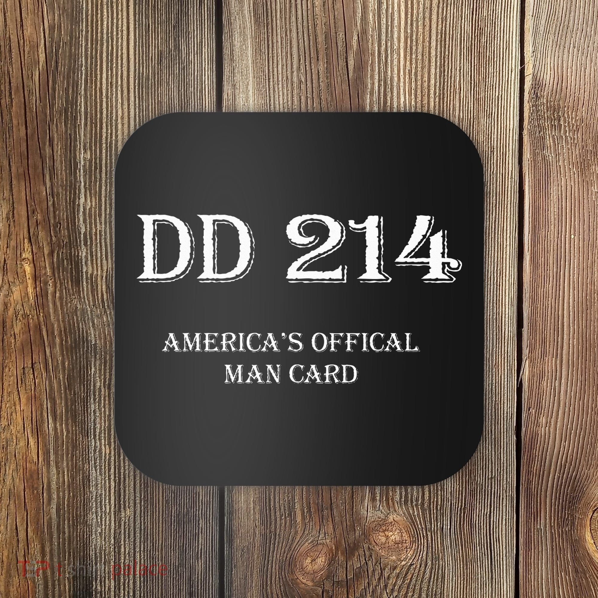 Dd 214 AmericaS Man Card Coaster