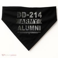 DD 214 Army Alumni Military Veteran Retirement Gifts USA-Made Doggie Bandana thumb 0