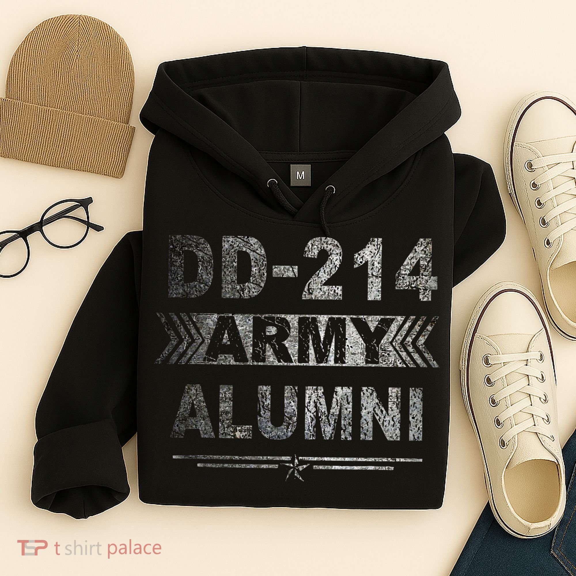 DD 214 Army Alumni Military Veteran Retirement Gifts Hoodie