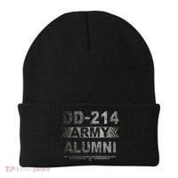 DD 214 Army Alumni Military Veteran Retirement Gifts Beanie thumb 0
