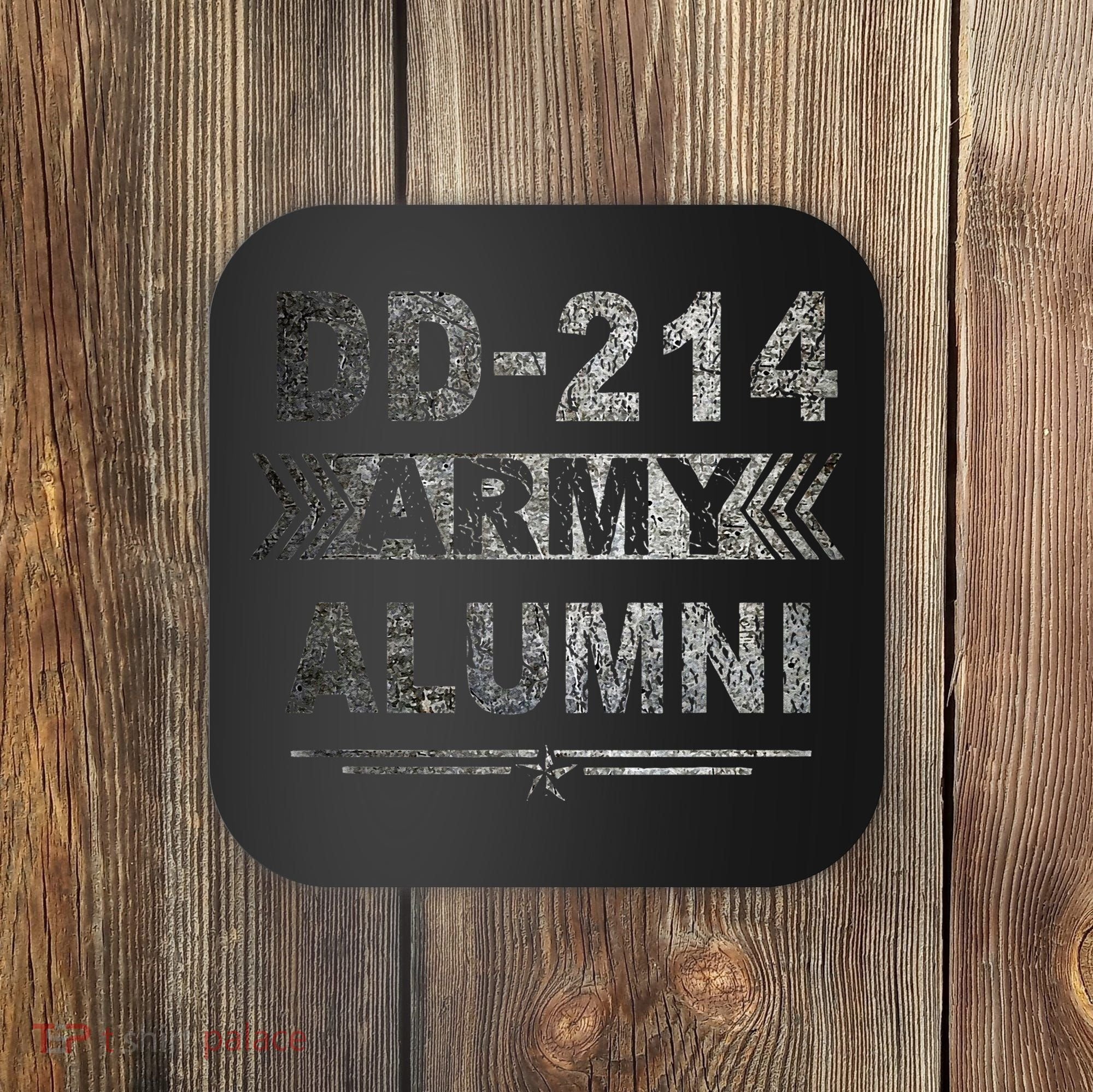 DD 214 Army Alumni Military Veteran Retirement Gifts Coaster