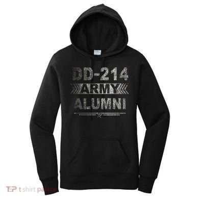DD 214 Army Alumni Military Veteran Retirement Gifts Women's Hoodie