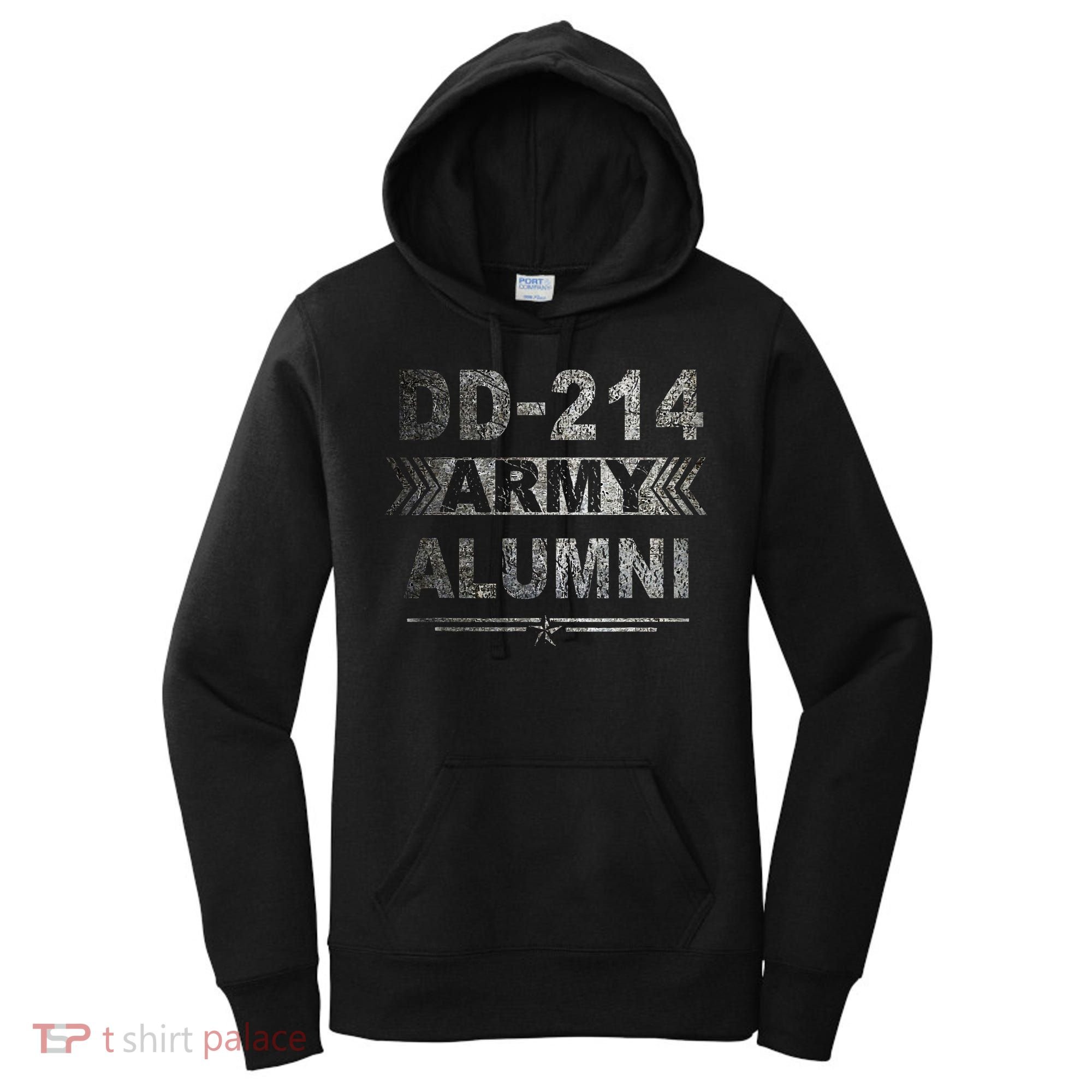DD 214 Army Alumni Military Veteran Retirement Gifts Women's Hoodie