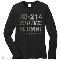 DD 214 Army Alumni Military Veteran Retirement Gifts Women's Long Sleeve Shirt thumb 0