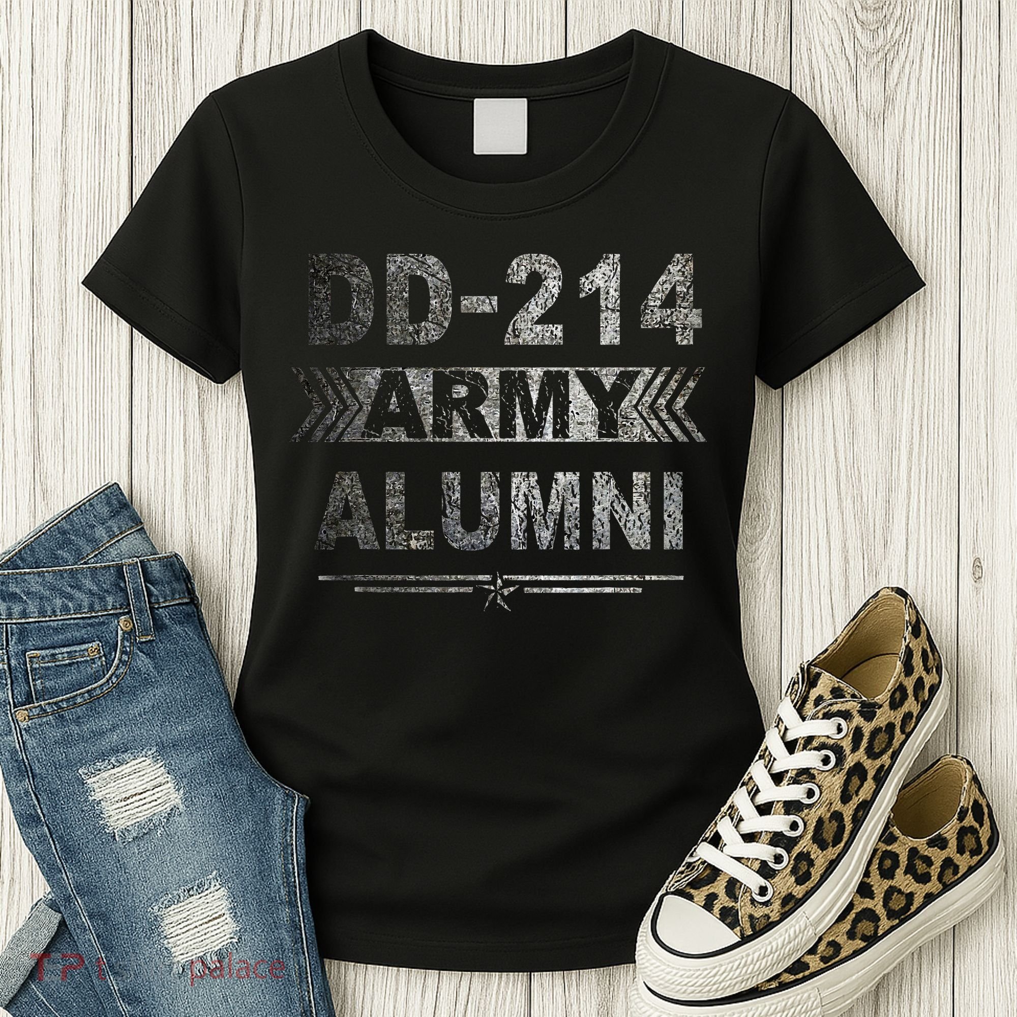 DD 214 Army Alumni Military Veteran Retirement Gifts Women's T-Shirt