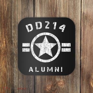 DD 214 Alumni Army Coaster