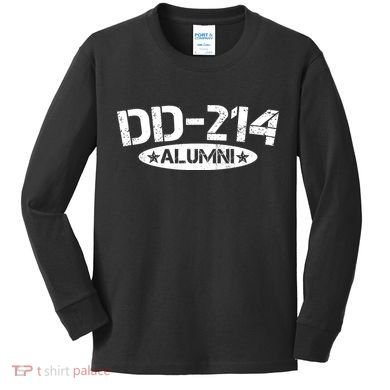 Dd 214 Alumni Kids Long Sleeve Shirt