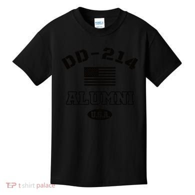 DD 214 Alumni American Flag Kids T-Shirt