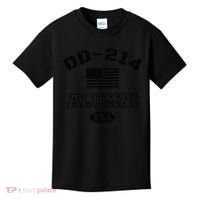 DD 214 Alumni American Flag Kids T-Shirt thumb 0