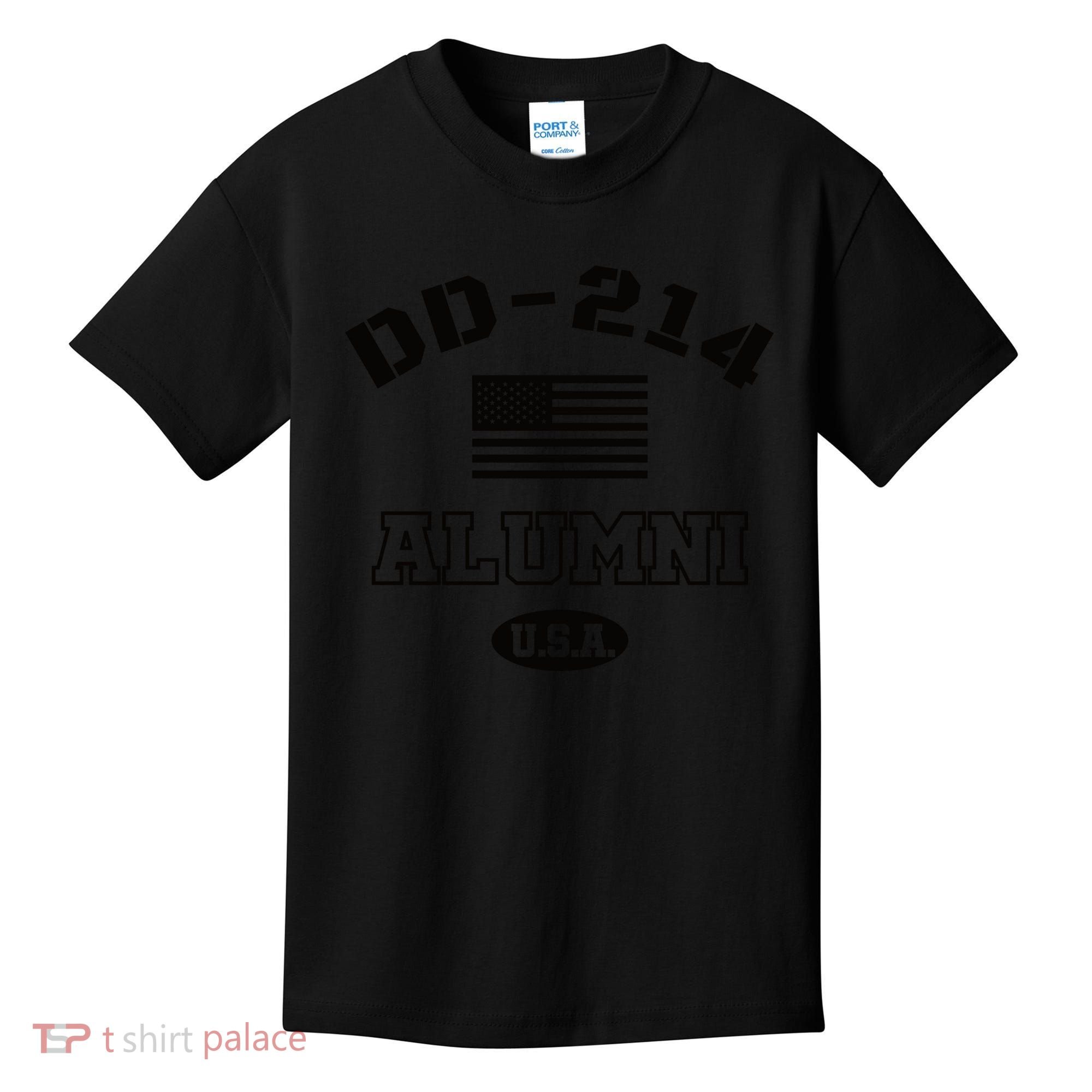 DD 214 Alumni American Flag Kids T-Shirt