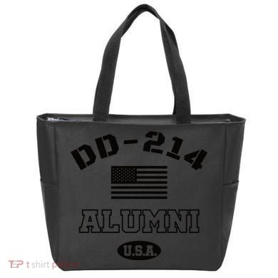DD 214 Alumni American Flag Tote Bag
