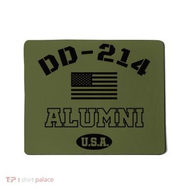 DD 214 Alumni American Flag Mousepad