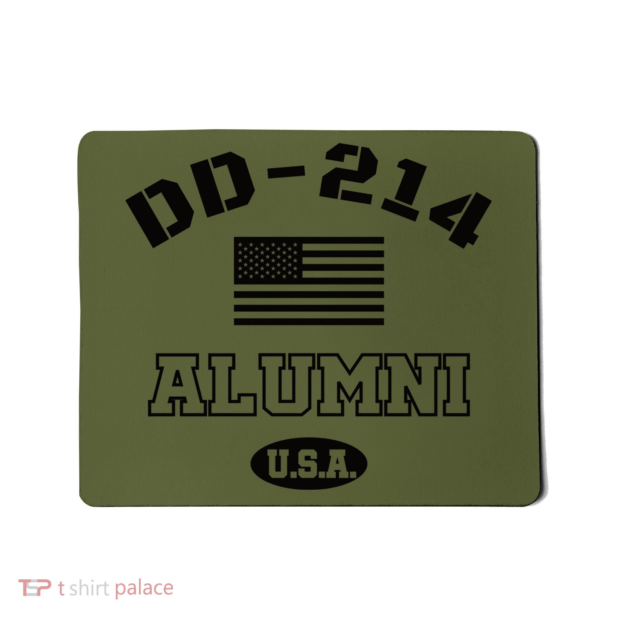 DD 214 Alumni American Flag Mousepad