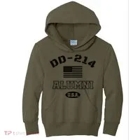 DD 214 Alumni American Flag Kids Hoodie thumb 0