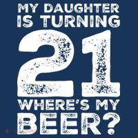 Dad 21st Birthday Daughter Turning 21 Years Old Beer Baby Bodysuit thumb 2