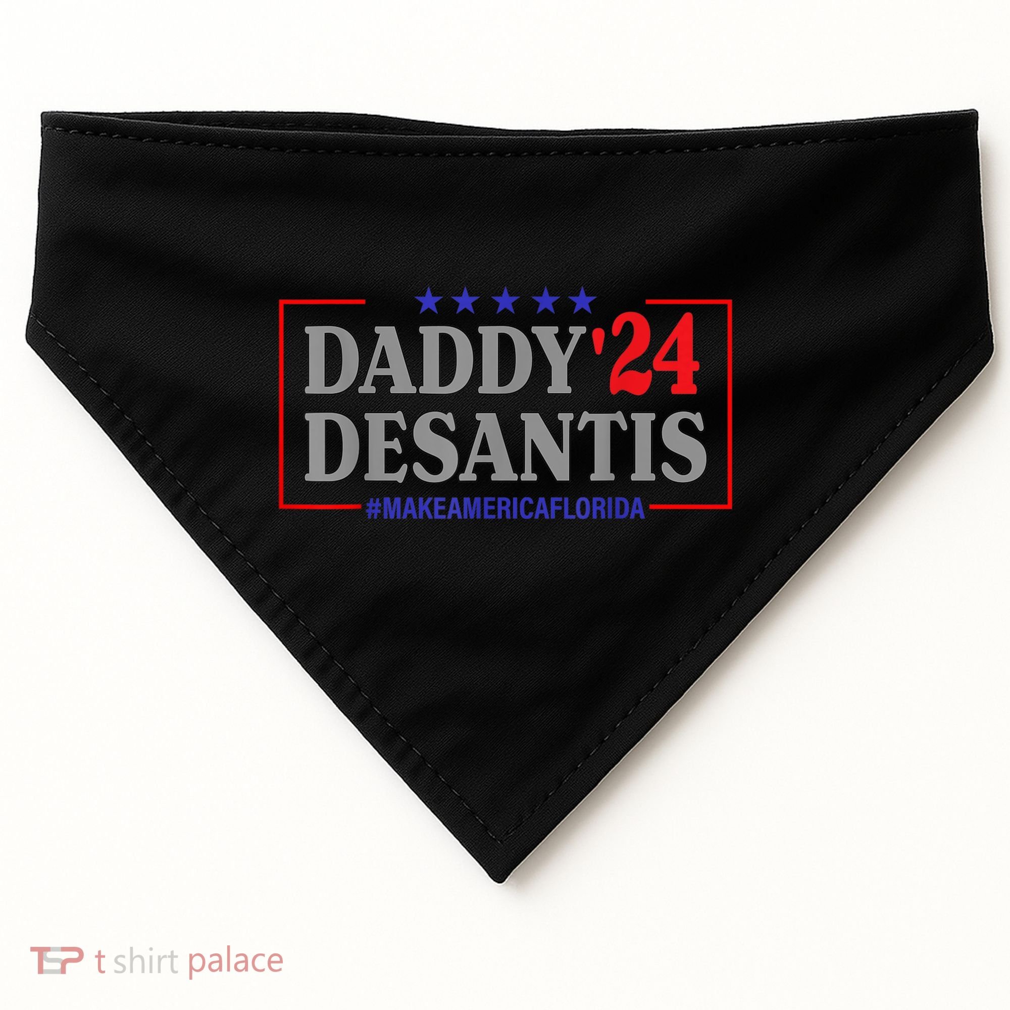 Daddy 2024 Desantis Make America Florida USA-Made Doggie Bandana