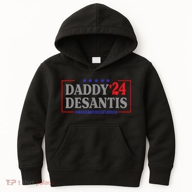 Daddy 2024 Desantis Make America Florida Kids Hoodie