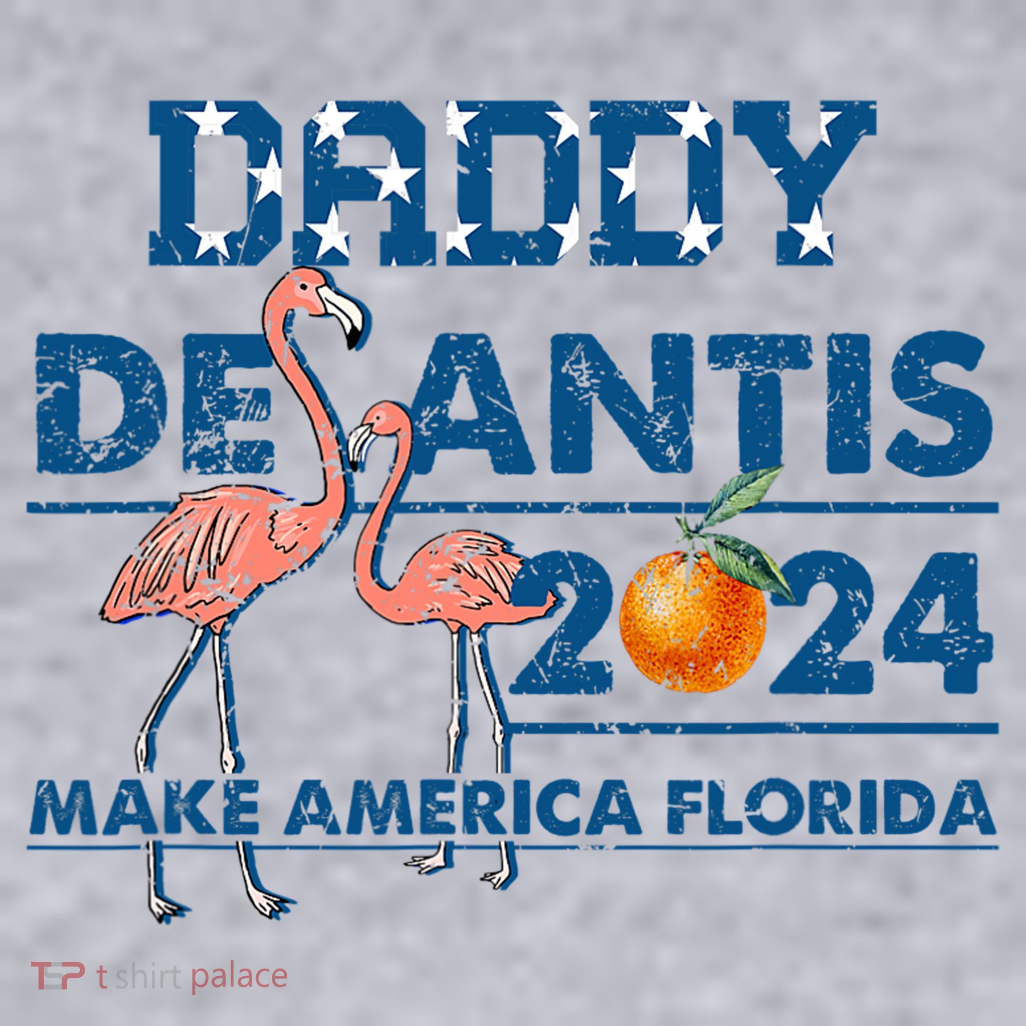 Daddy 2024 Desantis Make America Florida Flamingo And Orange Women's Sweatshirt