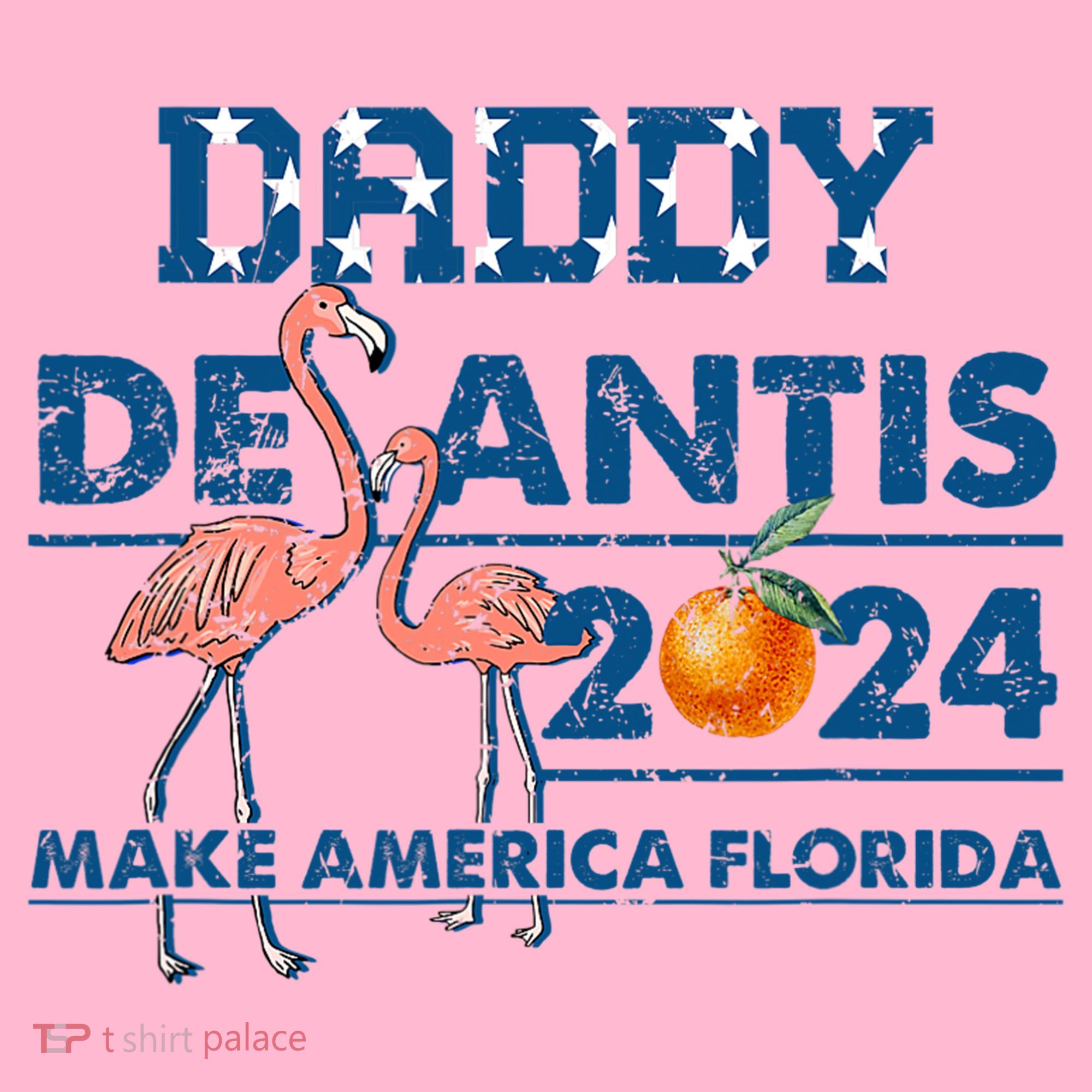 Daddy 2024 Desantis Make America Florida Flamingo And Orange Mousepad