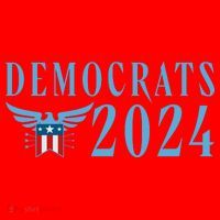 Democrats 2024 Election Logo Santa Hat thumb 1